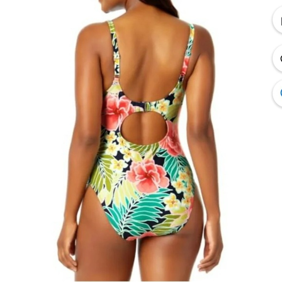 Hurley Women's UPF 50 + Sun Protection One Piece Swimsuit size medium - Picture 2 of 6